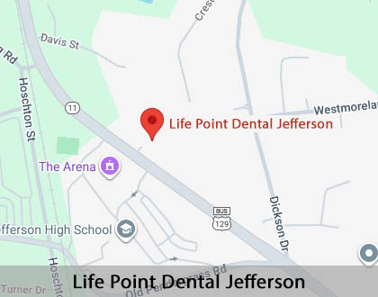 Map image for Which is Better Invisalign or Braces in Jefferson, GA
